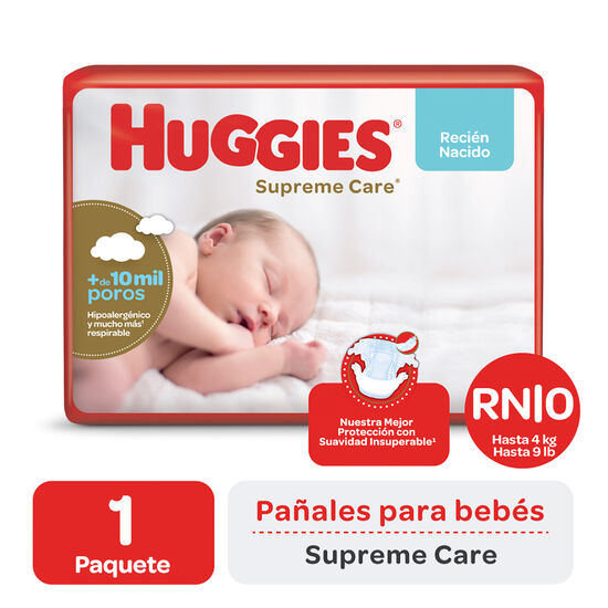 Pañal Huggies Supreme Care Megapack RN X 34 Unidades